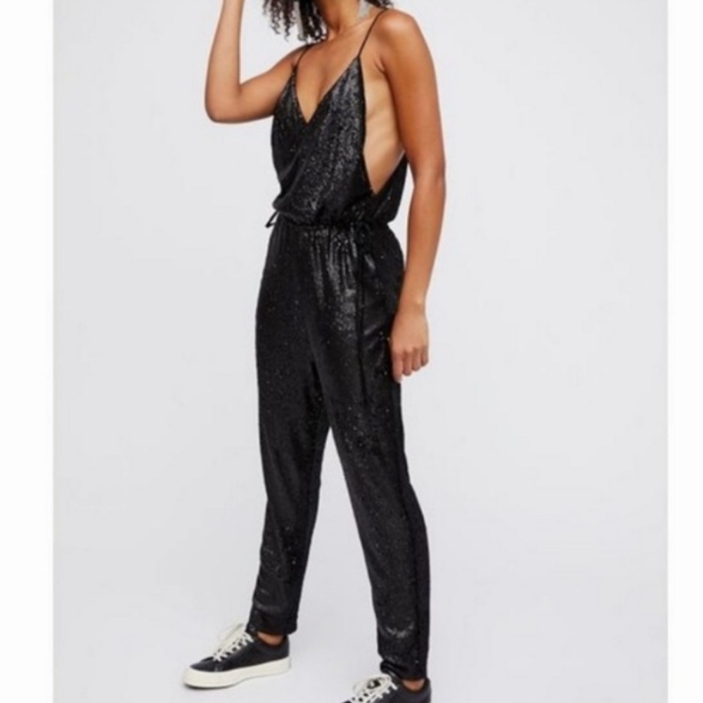 Free people sequin jumpsuit